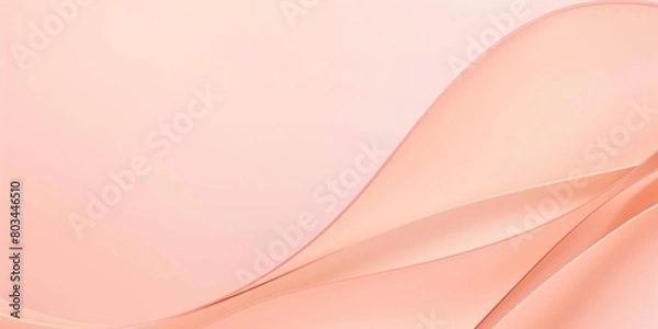 Fototapeta Light Peach Background, Gentle Curves, Soft Lines, Elegant Design
