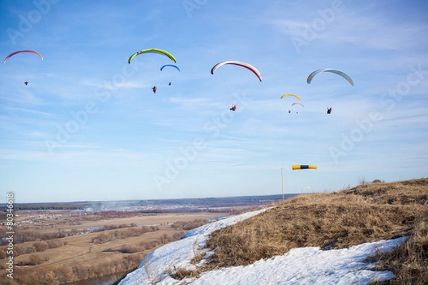 Obraz paragliding
