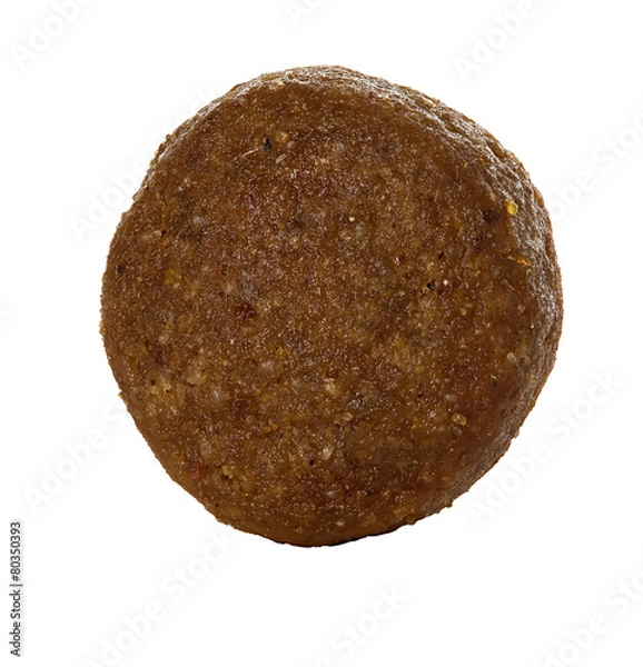 Obraz Dry dog food isolated on white