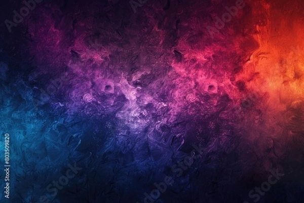 Fototapeta A colorful background with a purple and orange swirl. The background is a mix of colors and has a dreamy, surreal feel to it