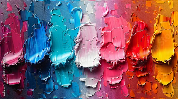 Obraz abstract colorful background with drops