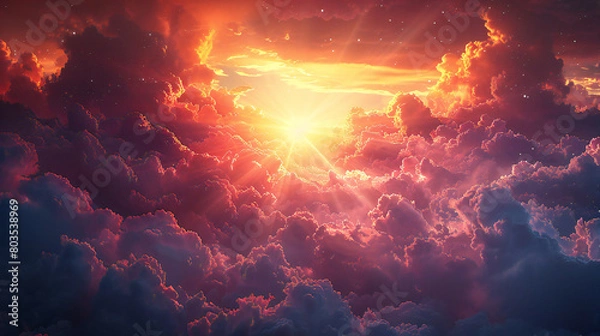 Obraz fire in the sky