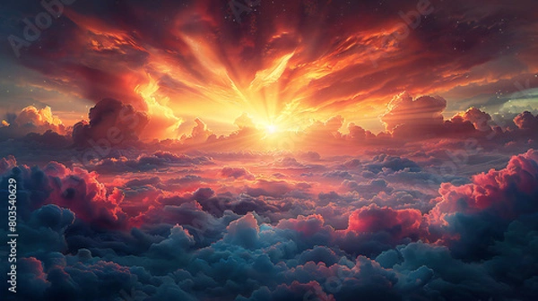 Obraz fire in the sky