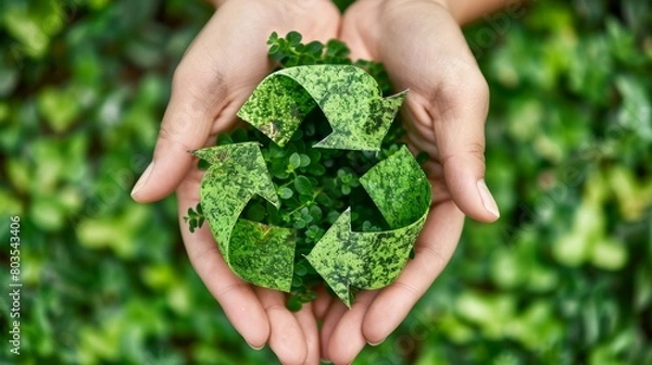 Fototapeta Eco-friendly practices. documenting sustainability initiatives and green efforts