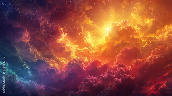 Obraz fire in the sky