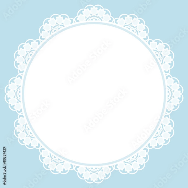 Fototapeta スズランのフレーム