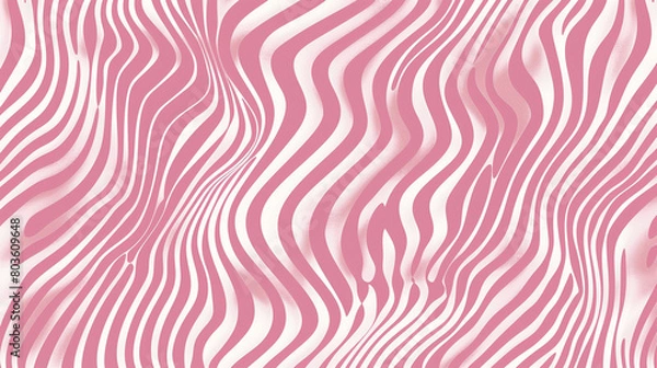 Obraz Abstract Pink and White Wave Pattern