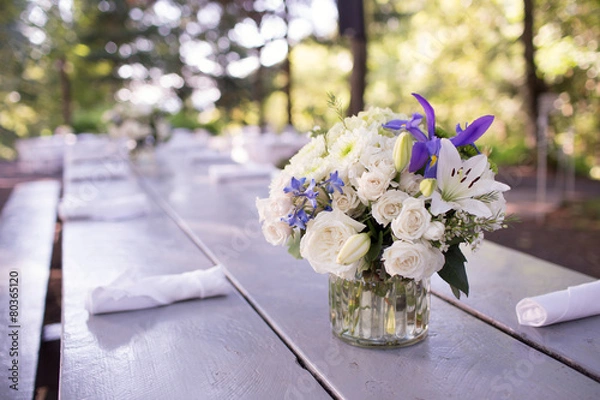 Obraz White Rose Centerpiece