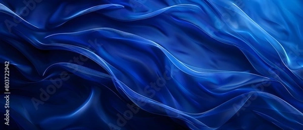 Obraz Abstract blue sapphire texture background with smooth wavy lines, elegant and modern design for a presentation or banner, high resolution. 