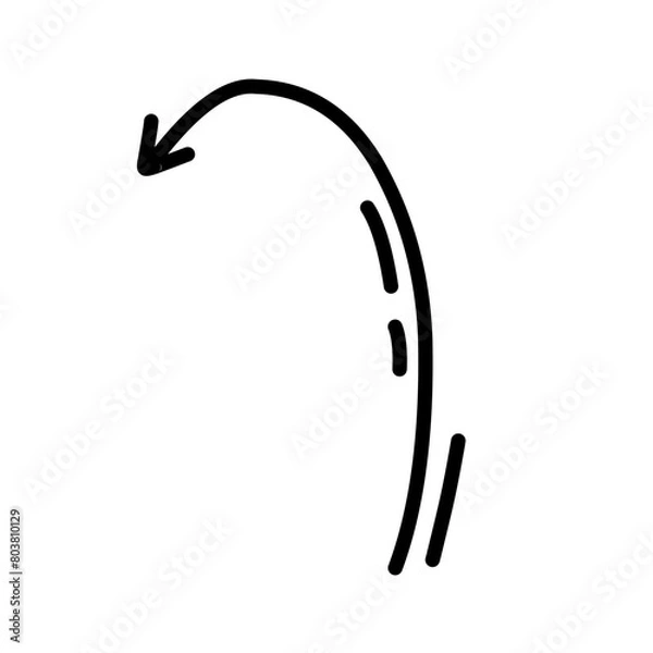 Obraz hand drawn doodle arrow 