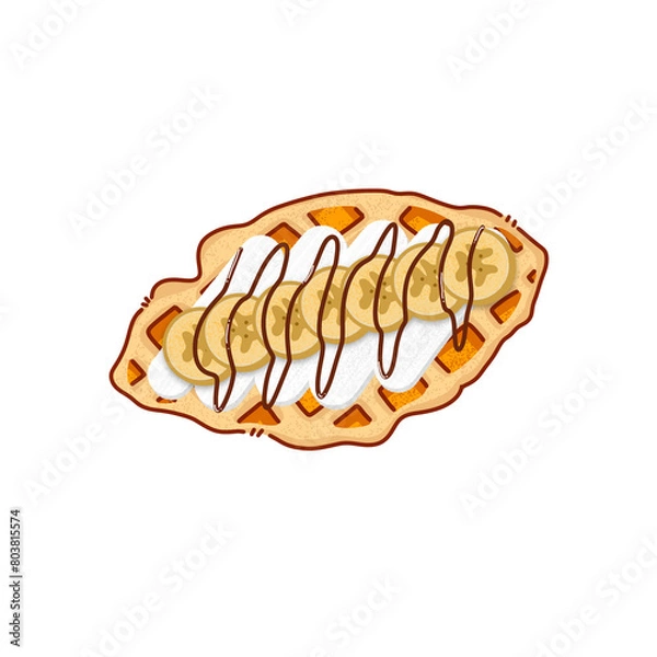 Obraz Chocolate Banana Croffle