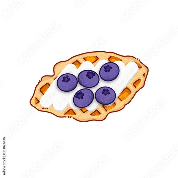 Obraz Blueberry croffle