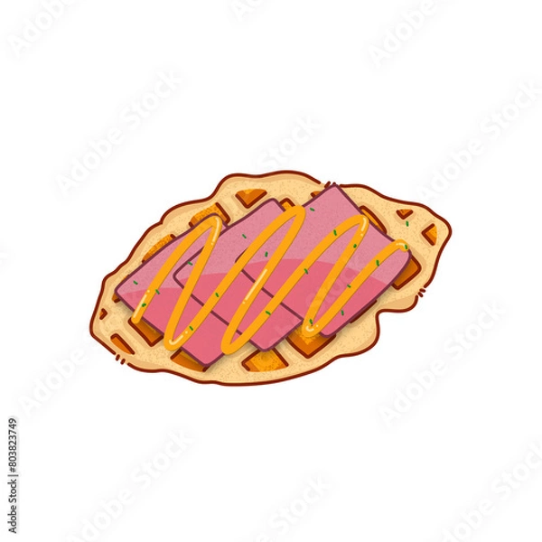 Obraz Ham cheese croffle