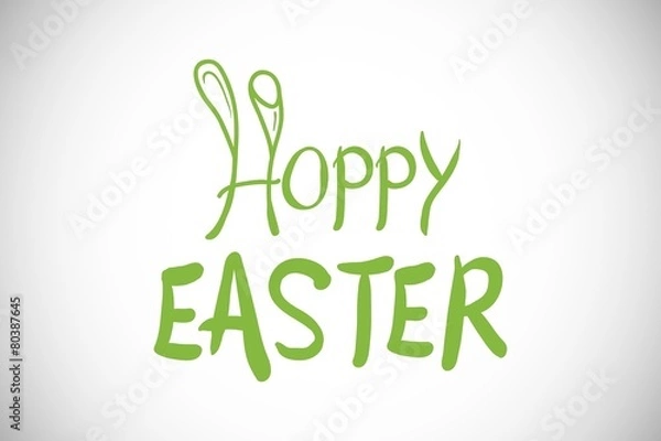 Fototapeta Composite image of happy easter graphic