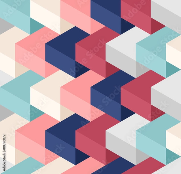 Obraz Kolor kostki wzór