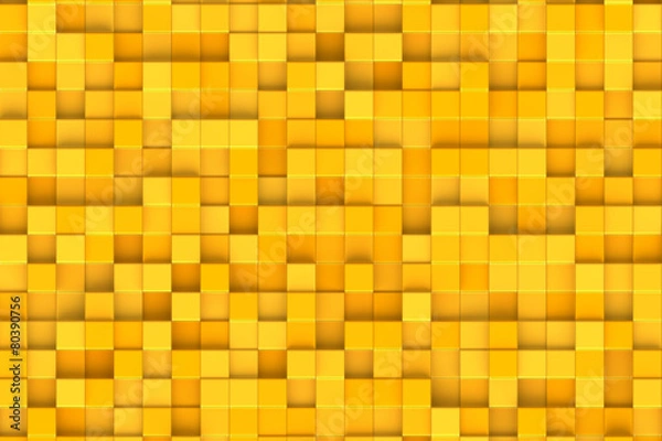 Obraz Abstract background, yellow cubes