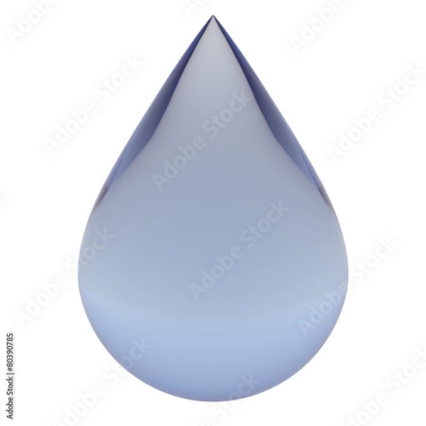 Obraz falling clear water drop