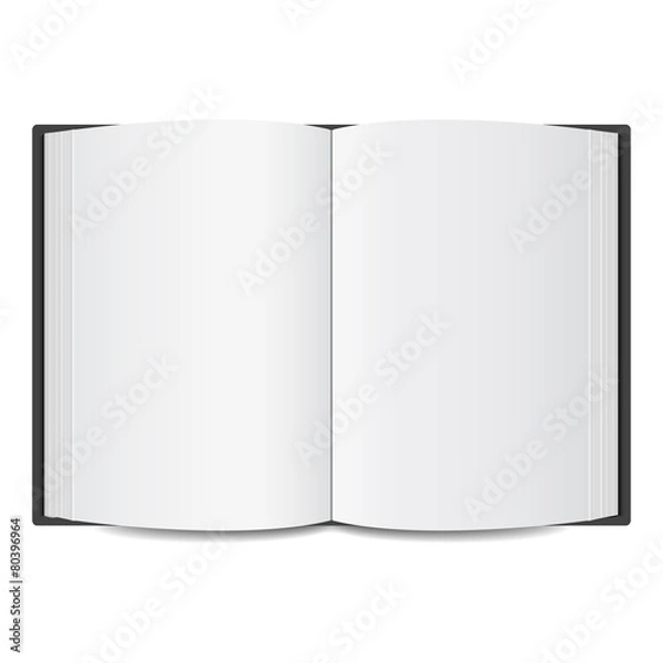 Obraz open book blank mockup