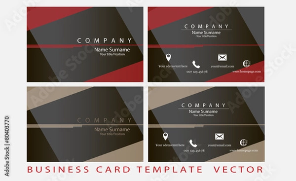 Obraz Business card Template