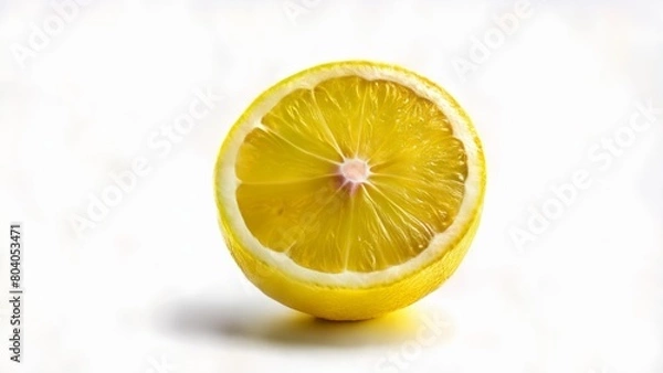 Fototapeta  Freshly cut lemon ready to zest