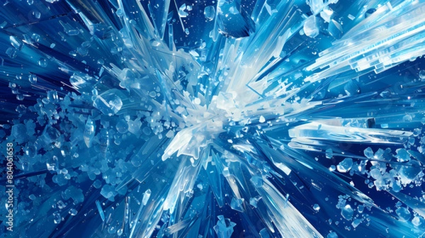 Fototapeta 
Crystal Velocity: An Artistic Take on Dynamic Motion