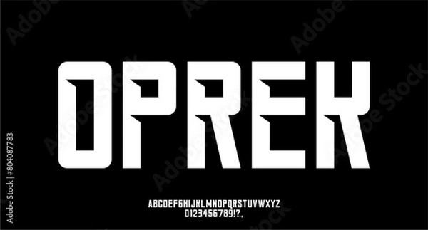 Fototapeta BOLD CONDENSED FONT FOR POSTER AND HEADLINE TYPEFACE