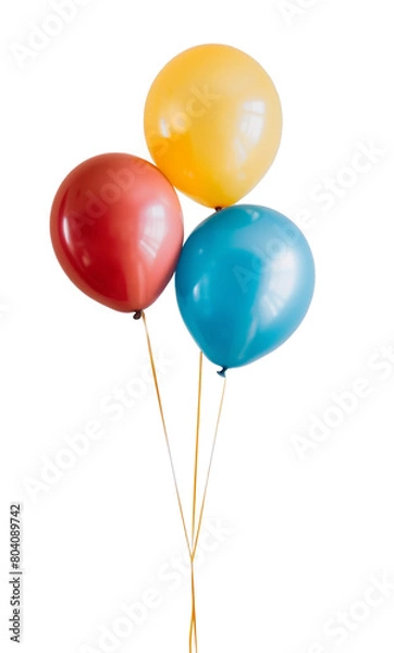 Obraz Colorful Balloons in isolated White Background