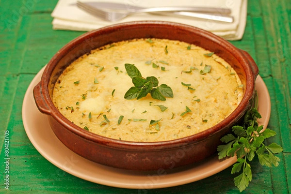 Obraz Fainá, cooked chickpeas.