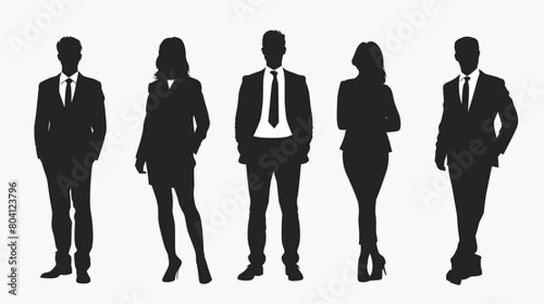 Obraz ビジネスマンのシルエットアイコン