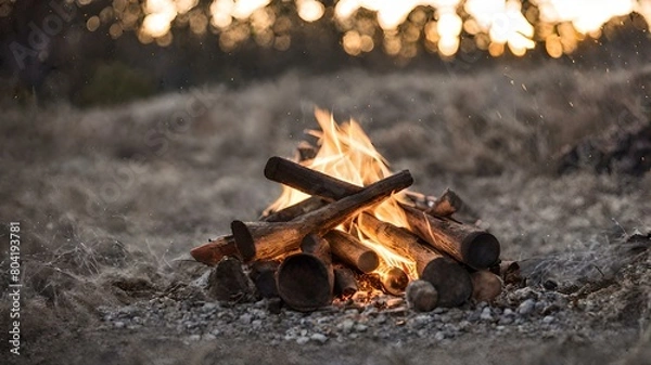 Obraz fire in the forest