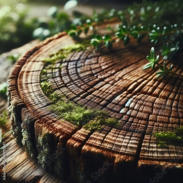 Fototapeta Rustic background of a weathered wooden surface