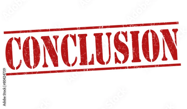 Fototapeta Conclusion stamp