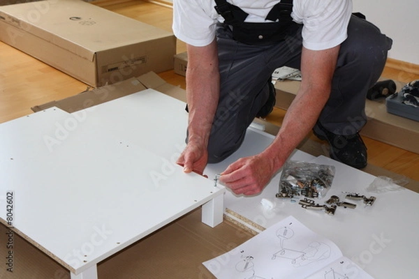 Fototapeta Montaż mebli