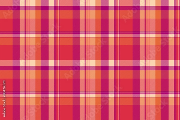 Fototapeta Fabric textile vector of check tartan background with a plaid pattern seamless texture.