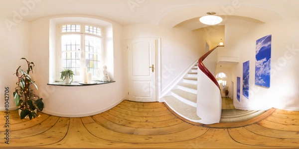 Obraz Schody panorama 360 stopni