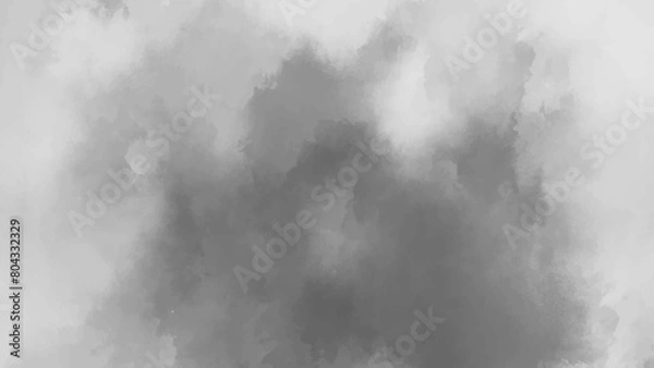 Fototapeta Grey grunge abstract smoke cloud overlay dust explosion mist, fog, vapour, grain sand texture vintage vector background.