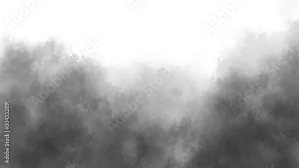 Fototapeta Grey grunge abstract smoke cloud overlay dust explosion mist, fog, vapour, grain sand texture vintage vector background.