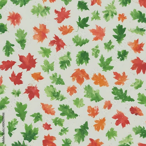 Obraz seamless pattern with autumn leaves