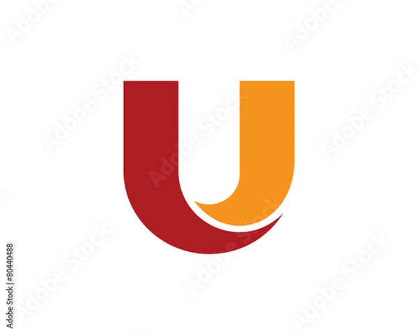 Obraz U Letter Logo
