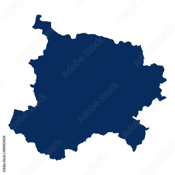 Fototapeta Adilabad map, map with highlighted 