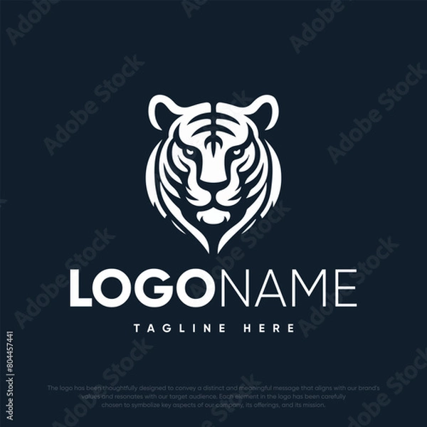 Fototapeta  Lion with crown logo template