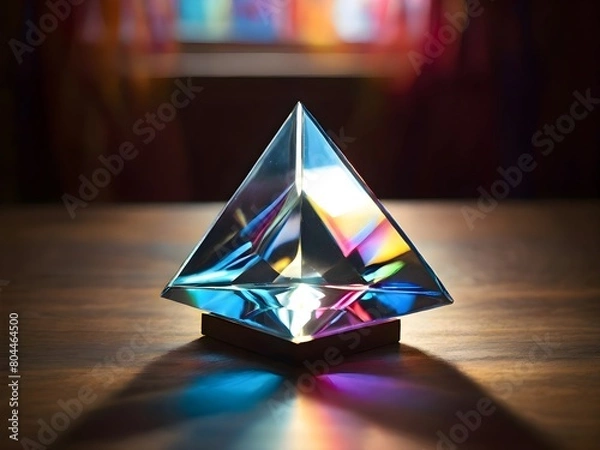 Fototapeta background with triangle prism 