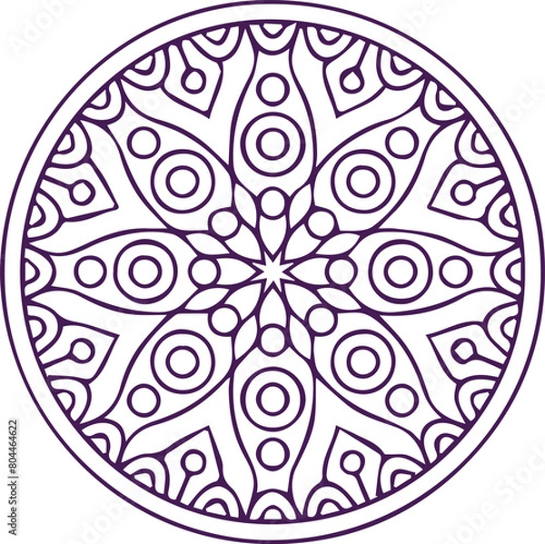 Fototapeta Beautiful mandala art, vector mandala design