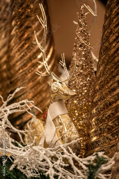 Fototapeta Deer festive decor