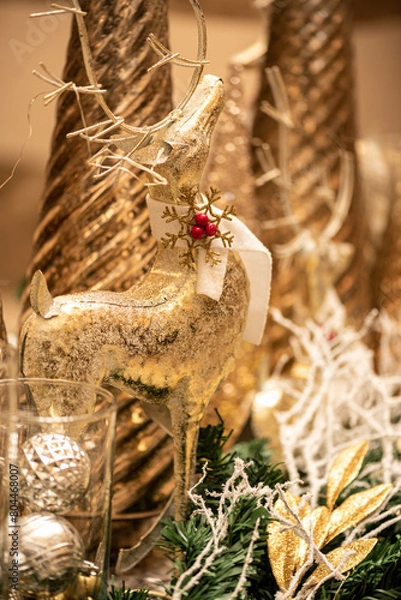 Fototapeta Deer Festive Decor