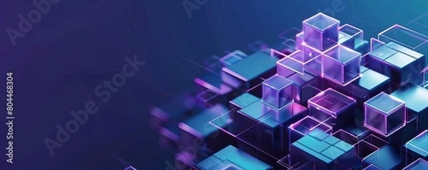 Fototapeta Webinar on using blockchain to secure data transfers intellectual property in collaborative environments