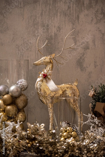Fototapeta Deer Festive Decor