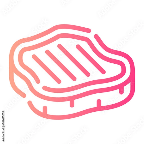 Fototapeta wagyu gradient icon
