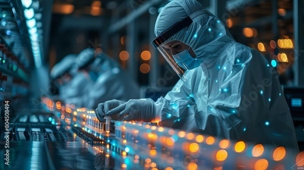 Fototapeta the role of artificial intelligence in optimizing drug manufacturing processes