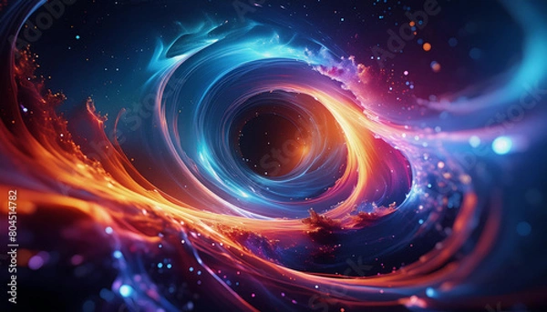 Fototapeta ブラックホールのイメージ図